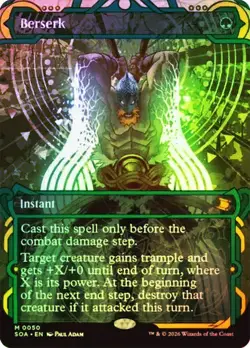Berserk Foil Borderless Secrets of Strixhaven NM MTG - Image 1