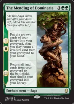 1 x The Mending of Dominaria - Foil - Dominaria - Light Play - MTG - Image 1