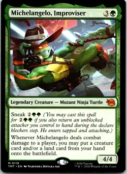 Michelangelo, Improviser 0119 Teenage Mutant Ninja Turtles NM - Image 1