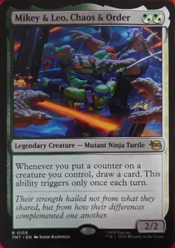 Wizards of the Coast MTG Mikey & Leo, Chaos & Order TMNT 0158 Rare EN 2026 - Image 1