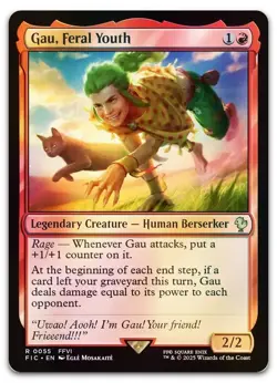 Gau, Feral Youth (Surge Foil) #55 (NM) Final Fantasy FIC Magic MTG - Image 1