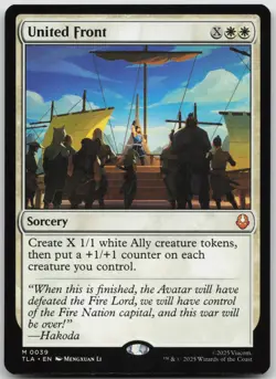 United Front Avatar: The Last Airbender 39 NM M - Image 1