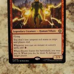 Wizards Magic Electro, Assaulting Battery Legendary Creature Red Rare Marvel 00… - Image 3
