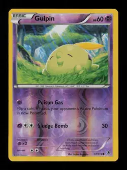 REVERSE HOLO GULPIN COMMON 37/119 LP POKEMON - Image 1
