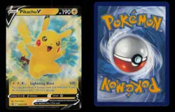 PIKACHU V PROMO HOLO SWSH198 NM POKEMON - Image 3