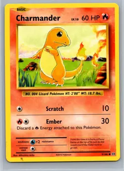 Pokemon Charmander- 9/108 - Non-Holo - XY Evolutions - Near Mint - Image 1