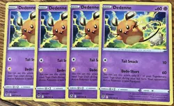 x4 Dedenne 85/195 - Silver Tempest - Uncommon - Read Desc. - Image 1