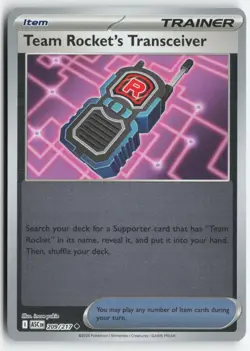 TEAM ROCKET'S TRANSCEIVER 209/217 ASCENDED HEROES POKEMON REVERSE HOLO NM/M - Image 1