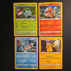 Pokemon Go Pikachu SWSH234 Charmander SWSH232 Bulbasaur SWSH231 Squirtle SWSH233 - Image 1
