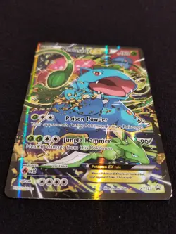 Pokemon Venusaur EX XY123 Promo Full Art Holo Basic Plant Type Pokemon TCG - Image 2