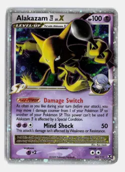 Alakazam E4 Lv.X Rising Rivals #103/111 MP Pokemon TCG Ultra Rare - Image 1