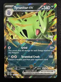 Tyranitar ex 064/131 Holo Double Rare Prismatic Evolutions Pokemon Near Mint - Image 1