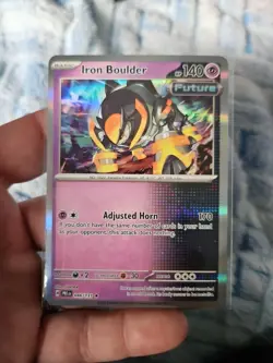 Iron Boulder 46/131 Pokemon TCG Prismatic Evolutions Holo Foil Rare PACK FRESH - Image 1