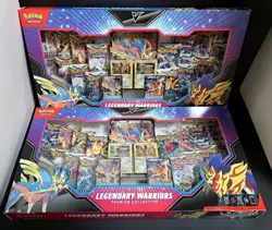 Lot of 2 Sealed Pokemon Legendary Warriors Premium Collection Boxes - Image 1