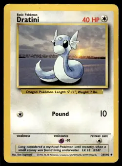 Dratini 26/102 - Base Set Unlimited - Uncommon MP - Image 1