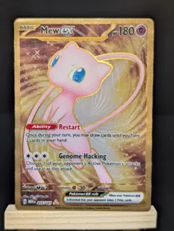 Pokemon Mew EX Metal Gold 205/165 Scarlet & Violet 151 Promo NM/M - Image 1