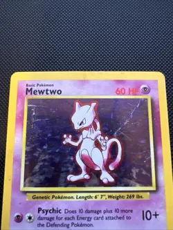 Mewtwo 10/102 Base Set Unlimited Holo Rare Holo Pokemon - Image 4