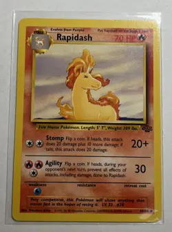 Pokemon TCG Rapidash Jungle 44/64 Regular Uncommon mint - Image 1