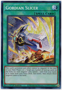 Gordian Slicer ALIN-EN066 Alliance Insight Secret Rare NM Yu-Gi-Oh! TCG #1 - Image 1
