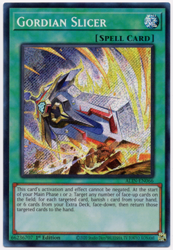 Gordian Slicer ALIN-EN066 Alliance Insight Secret Rare NM Yu-Gi-Oh! TCG #3 - Image 1