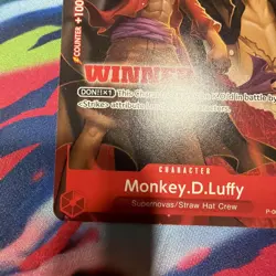 One Piece CCG Monkey.D.Luffy Promo Winner Vol 1 P-007 - Image 4