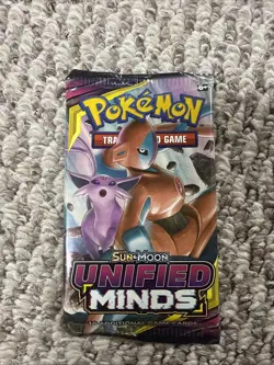 Pokemon Sun & Moon Unified Minds 10-card Booster Pack Sealed - Image 1