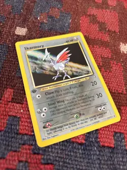 Skarmory #13/111 Neo Genesis 1st Edition Holo Rare - MP - WOTC Pokemon Card - Image 1