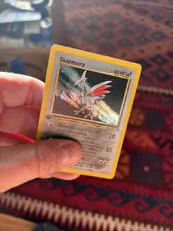 Skarmory #13/111 Neo Genesis 1st Edition Holo Rare - MP - WOTC Pokemon Card - Image 3
