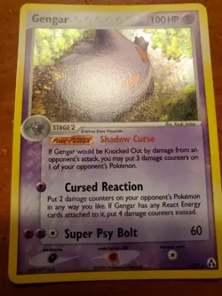 Pokemon Gengar TCG Card 5/92 EX Legend Maker Holo Rare LP - Image 1