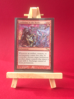 Confusion in the Ranks / Mirrodin / Rare Foil MTG Enchantment / Mint Condition - Image 1