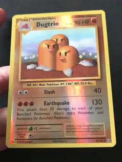 2 X Pokemon Card Evolutions REVERSE HOLO Dugtrio 56/108 Diglett 55/108 Exc-NM - Image 3