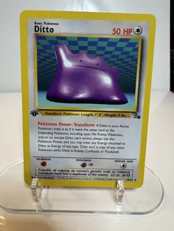Pokemon Ditto 18/62 Fossil Regular 1st Edition NM NP - Image 1