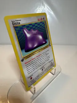 Pokemon Ditto 18/62 Fossil Regular 1st Edition NM NP - Image 2