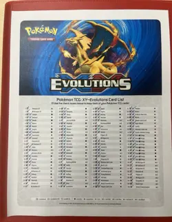 Pokemon XY Evolutions Master Set Complete TCG 2016 NM-MP Condition - Image 1