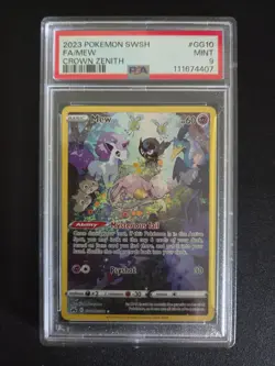 Pokemon 2023 Mew Crown Zenith GG10 PSA 9 - Image 1