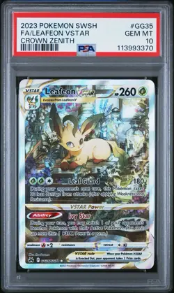 Pokemon TCG Leafeon VSTAR GG35/GG70 Crown Zenith Ultra Rare - PSA 10 - Image 1
