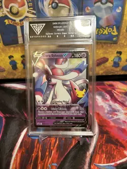Pokemon TCG Get Graded 8.5 Dark Sylveon Black Star Promo 25th Anniversary Holo - Image 2