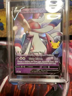 Pokemon TCG Get Graded 8.5 Dark Sylveon Black Star Promo 25th Anniversary Holo - Image 4