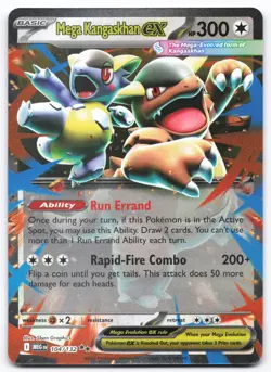 Mega Kangaskhan ex 104/132 MEG NM Mega Evolution Pokemon 5ban Graphics - Image 1