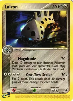 Pokemon TCG Ruby and Sapphire 37/109 Lairon Uncommon DMG - Image 1