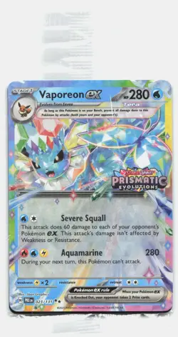 Vaporeon ex 023/131 Holo Stamped Promo Sealed Pokemon Near Mint - Image 1