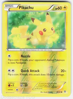 Pikachu 26/83 Common Generations Pokemon Reverse Holo NM - Image 1
