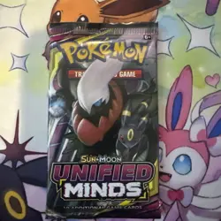 Pokemon TCG Sun and Moon Unified Minds Booster Pack 820650805684 - Image 1