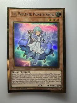 Yugioh! The Weather Painter Snow - MGED-EN016 - Premium Gold Rare - 1st Edition - Image 1