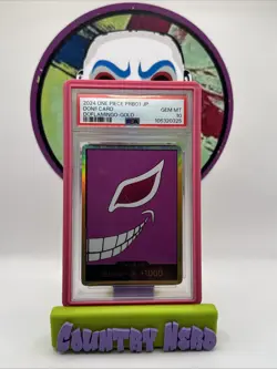 2024 One Piece PRB01 JP Don!! Card Donquixote Doflamingo Gold Holo PSA 10 - Image 1