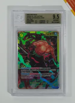 One Piece BGS 9.5 Zoro #118 SEC OP06 Wings of the captain 2024 English - Image 1