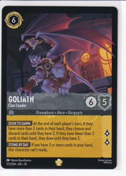 Disney Lorcana Whispers in the Well Goliath Clan Leader Legendary Non-Foil NM - Image 1