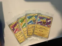 Pokemon TCG Indonesian Pikachu Promo Card Lot Sealed - Image 1