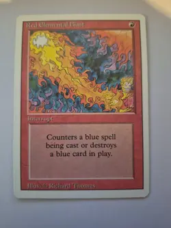 Red Elemental Blast Revised Edition Regular Card MTG Magic The Gathering NM x1 - Image 1
