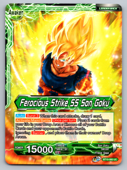 Ferocious Strike SS Son Goku BT10-060 UC - Dragon Ball Super Card Game - Image 1
